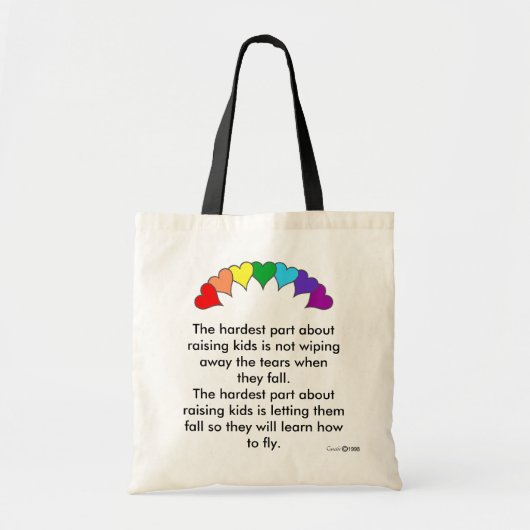 Het moeilijkste deel van het verhogen van kinderen tote bag (Voorkant)