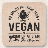 Het moeilijkste deel Vegan, Melk de Almonden, Funn Bier Onderzetter (Voorkant)