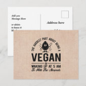 Het moeilijkste deel Vegan, Melk de Almonden, Funn Briefkaart (Voorkant / Achterkant)