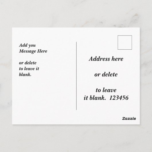 Het moeilijkste deel Vegan, Melk de Almonden, Funn Briefkaart (Achterkant)