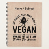 Het moeilijkste deel Vegan, Melk de Almonden, Funn Planner (Voorkant)