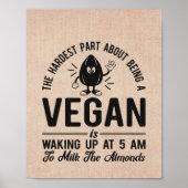 Het moeilijkste deel Vegan, Melk de Almonden, Funn Poster (Voorkant)