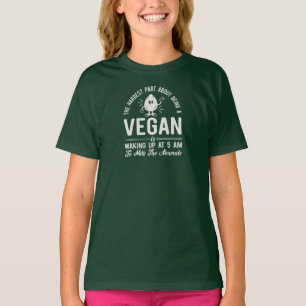 Het moeilijkste deel Vegan, Melk de Almonds, Vegan T-shirt