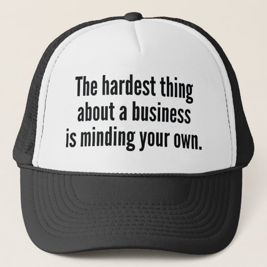 Het moeilijkste ding trucker pet (Voorkant)