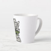 Het moeilijkste is altijd het begin latte mok (Rechterhoek)