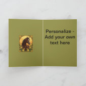 Het moeras tacky omgeven door gele jasmijnbloem feestdagen kaart (Binnen)