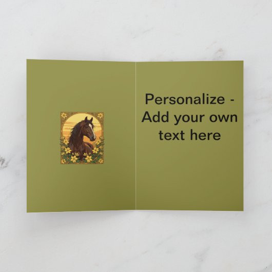 Het moeras tacky omgeven door gele jasmijnbloem feestdagen kaart (Binnen)