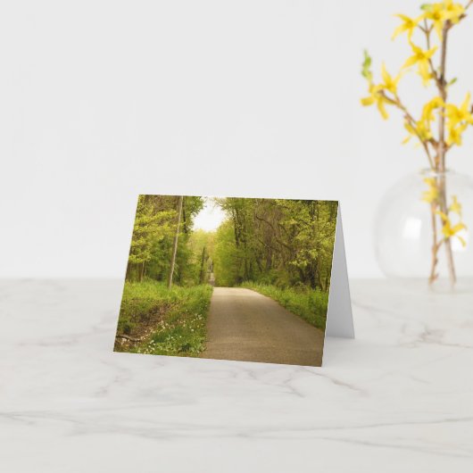 Het Moeras van het Meer van de driehoek notecard - Kaart (Gele Bloem)