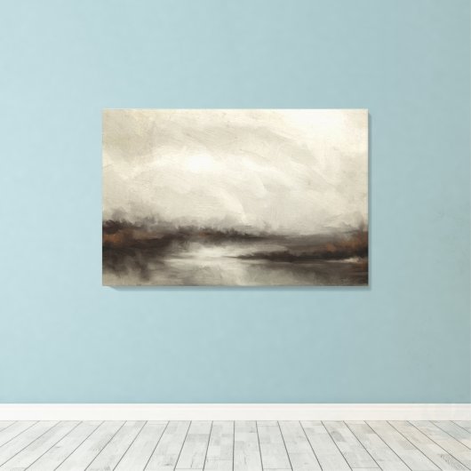 Het moeras wordt Abstract Canvas Afdruk (Insitu (Houten vloer))