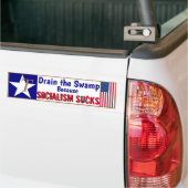 Het moerassocialisme Sucks Bumpersticker (Op Truck)