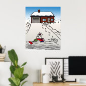 Het moet een dinsdag zijn - opvallende sneeuw poster (Thuiskantoor)