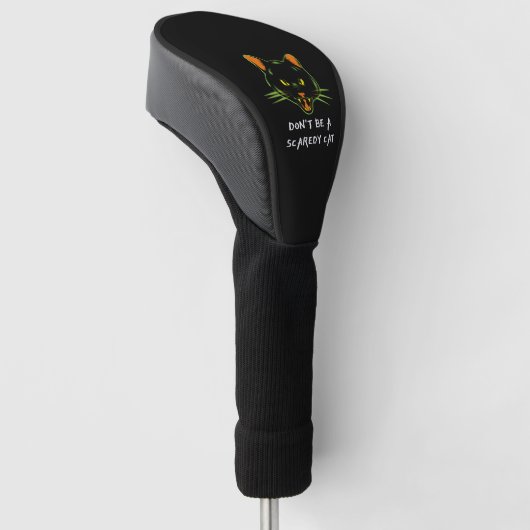 Het moet een schokkat zijn. golfheadcover (Schuin)