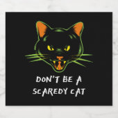 Het moet een schokkat zijn. sparkling wijnetiket (Enkel label)