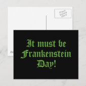 Het moet Frankenstein dag zijn Briefkaart (Voorkant / Achterkant)