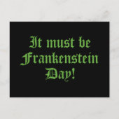 Het moet Frankenstein dag zijn Briefkaart (Voorkant)