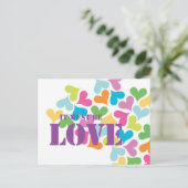 Het moet liefde romantische harten zijn briefkaart (Staand voorkant)