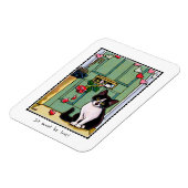 Het moet liefde Schattigee Cat Custom Name zijn Magneet (Linkerzijde)