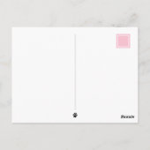 'Het moet liefde zijn' Kitty Cat Custom Briefkaart (Achterkant)