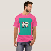 Het moet liefde zijn - Preppy Panda's T-shirt (Voorkant volledig)