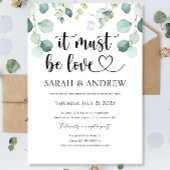 Het moet Love Heart Wedding Invitations Party Re z Kaart