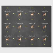 Het moet St. Nick Reindeer zijn in Sterrennacht Sk Cadeaupapier (Vlak)