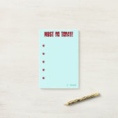 Het moet vandaag - goed werk - post het nota's post-it® notes (Op bureau)