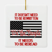 Het moet worden herlezen Kerstmis Ornament (Achterkant)