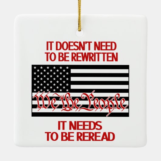 Het moet worden herlezen Kerstmis Ornament (Achterkant)