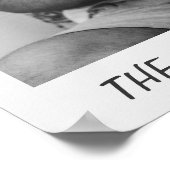 Het moment dat ik vader werd, persoonlijke geboort poster (Hoek)