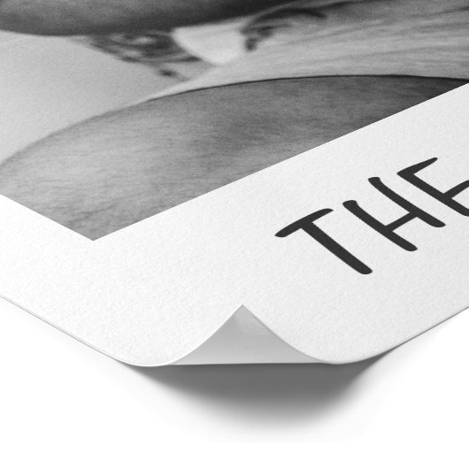 Het moment dat ik vader werd, persoonlijke geboort poster (Hoek)