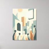 Het moment ervoor – twijfel en stilte canvas afdruk (Voorkant)