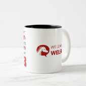 Het moment van plan met het begin - Welsh Cymarage Tweekleurige Koffiemok (Voorkant rechts)