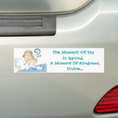 Het moment van thee is heilig, een moment van kind bumpersticker (Op auto)