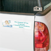 Het moment van thee is heilig, een moment van kind bumpersticker (Op Truck)