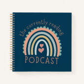 Het momenteel lezende Podcast Book Lover Cadeft Notitieboek (Voorkant)