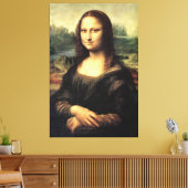 Het Mona Lisa Leonardo da Vinci-Poster Canvas Afdruk (Insitu (Woonkamer))