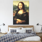 Het Mona Lisa Leonardo da Vinci-Poster Canvas Afdruk (Insitu (Slaapkamer))