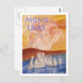 Het mono Briefkaart van het Meer (Voorkant / Achterkant)