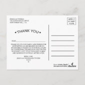 Het Monochrome Fern Woodland Wedding Collectie Briefkaart (Achterkant)