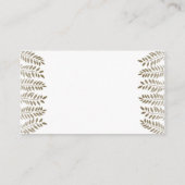 Het Monochrome Fern Woodland Wedding Collectie Informatiekaartje (Achterkant)
