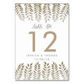 Het Monochrome Fern Woodland Wedding Collectie Kaart (Achterkant)