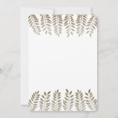 Het Monochrome Fern Woodland Wedding Collectie Kaart (Achterkant)