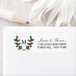 Het Monogram Berry Struik Wedding Collectie Etiket