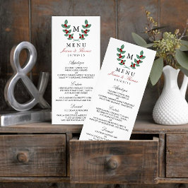 Het Monogram Berry Struik Wedding Collectie - Menu