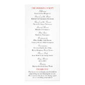 Het Monogram Berry Struik Wedding Collectie Progra Reclamekaart (Achterkant)