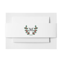 Het Monogram Berry Struik Wedding Collectie Uitnodigingen Wikkel