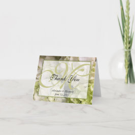 Het monogram dankt u de Kaart van de Nota van de