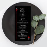 Het Monogram het Spelen Menu van het Collectie van<br><div class="desc">Geniet in stijl met deze stijlvolle en zeer trendy trouwmenukaarten. Dit ontwerp is gemakkelijk te personaliseren met uw speciale gebeurtenisformulering en uw gasten zullen enthousiast zijn wanneer zij deze geweldige menu's zien.</div>