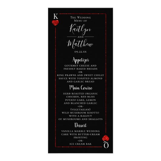 Het Monogram het Spelen Menu van het Collectie van (Voorkant)