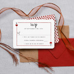 Het Monogram Kaart Wedding Collectie RSVP<br><div class="desc">Vier in stijl met deze stijlvolle en zeer trendy bruiloft RSVP kaarten. Dit ontwerp is gemakkelijk te personaliseren met uw speciale eventformulering en uw gasten zullen opgetogen zijn wanneer zij deze fabelachtige antwoordkaarten ontvangen. Overeenkomende bruidsartikelen zijn te vinden in het collectie.</div>